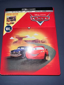 Disney Pixar Cars 4K Ultra HD Limited Edition SteelBook – Brand New