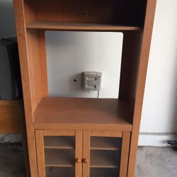 Entertainment Center, TV Stand With Glass Door