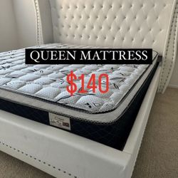  BRAND NEW PILLOW TOP MATTRESSES ✅ COLCHONES NUEVOS PILLOW TOP 💯‼️   QUEEN SIZE $140 ❌ $200 With Box Spring   FULL SIZE $120 ❌ $180 With Box Spring💥