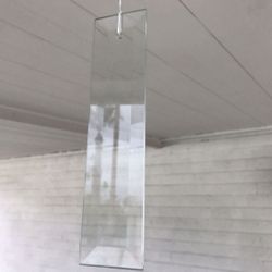Beveled Glass Plates 7.5” By 1.75” For Chandelier, Art Project Sun Dream Catcher Wind Chimes