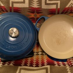 Le creuset Blue  Wok Style 