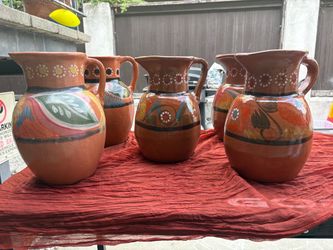 Barro Mexican Clay Vases/ Centerpiece