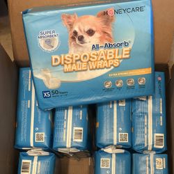 XS Disposable Male Dog Wraps