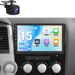 Car Radio for Toyota Tundra 2007–2013/Toyota Sequoia 2008–2018 | 10.1” Android 15 Touchscreen | 2GB+64GB | Wireless CarPlay & Android Auto | Backup Ca