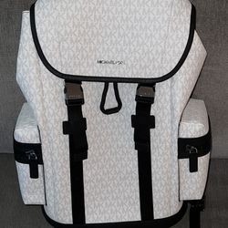 Michael Kors Men’s Cooper Bright White Backpack Brand New
