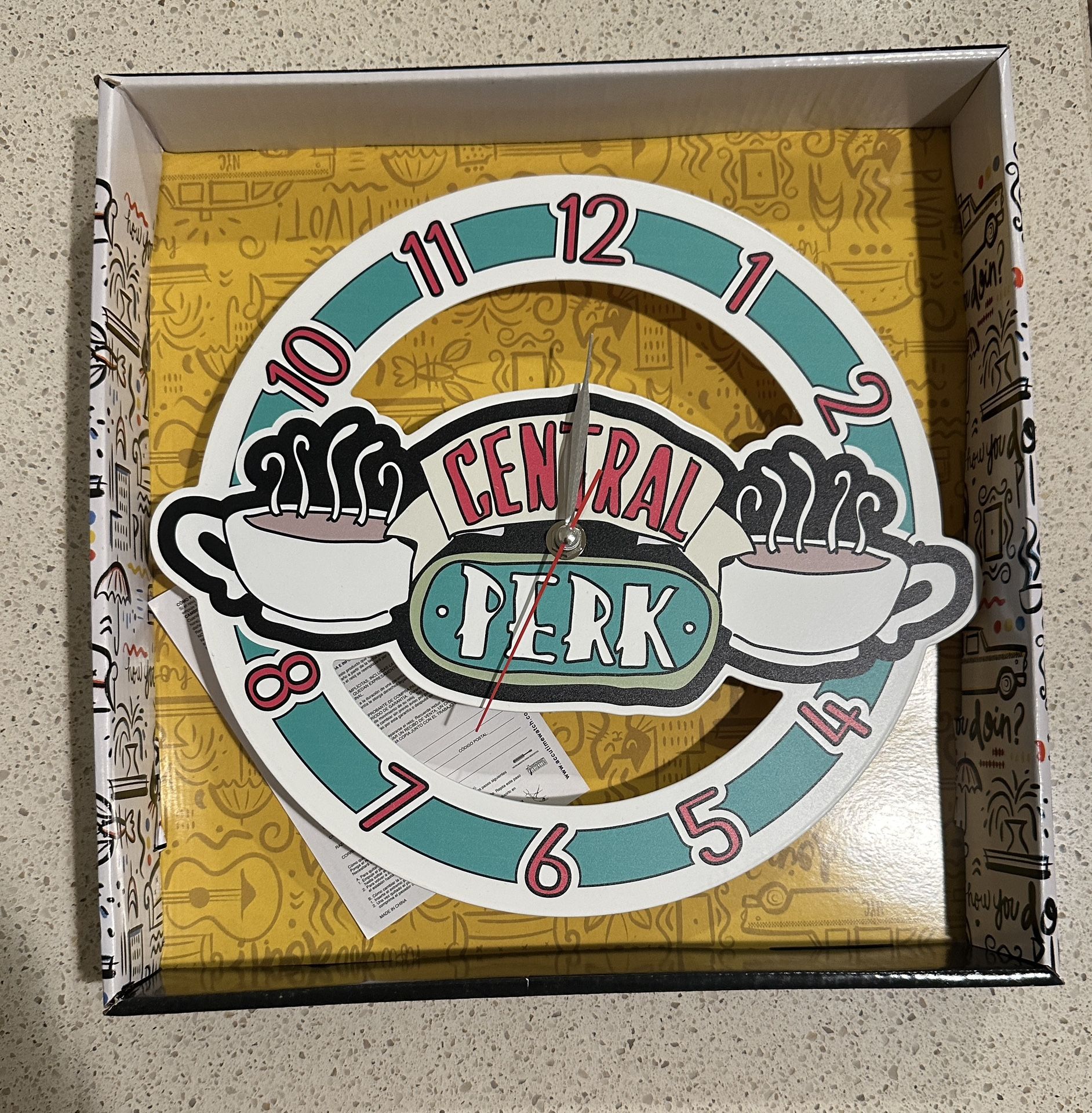 Friends Central Perk Logo Wall Clock