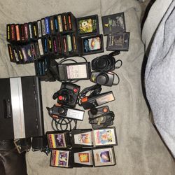 Atari 7800 Pro 45 Plus Games Multiple Joysticks And Controllers Everything Works