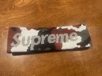 Supreme Red Camo headband 
