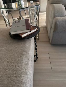 Industrial Chain Accent Table – Handcrafted One-of-a-Kind