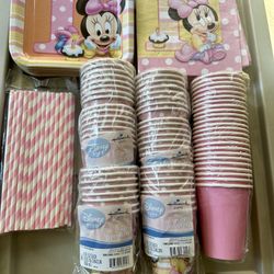 Minnie Mouse 1st Birthday Party Set