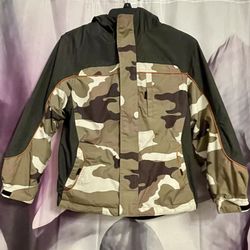 Faded Glory Hooded Reversible Camo Hunting Jacket (Youth 10/12)