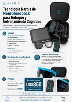 Neurofeedback  Narbis Smart Glasses System + Narbis Illume Glasses