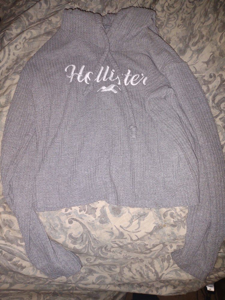 Hollister Women's Crop Sweatshirt Hoodie Size XS