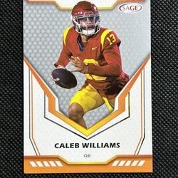 2024 Sage Hit Caleb Williams Rc Rookie USC Trojans 