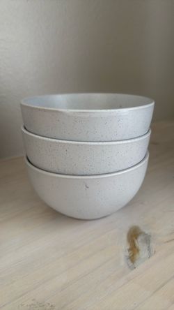 Set of 3 Speckled Ceramic Bowls