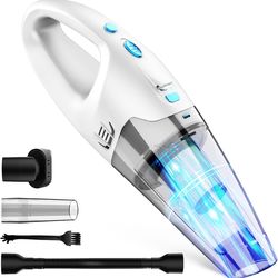Handheld Vacuum Cordless Rechargeable, Powerful with LED Light for Home, Car, Office Cleaning, brand new