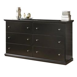 Sleek black Dresser on sale