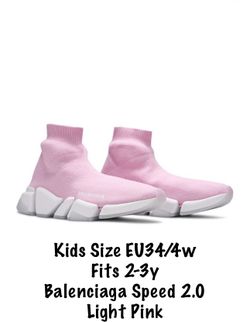 WMNS Balenciaga Speed 2.0 Pink High Sock 4 US