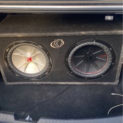 2 Kicker Comps For Sale With 1400 Watt Alfpha Hifomica Amp 