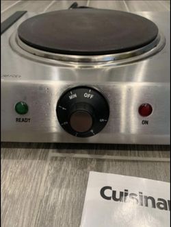 Cuisinart CB-60 Cast-Iron Double Burner - Brushed Stainless/Sliver