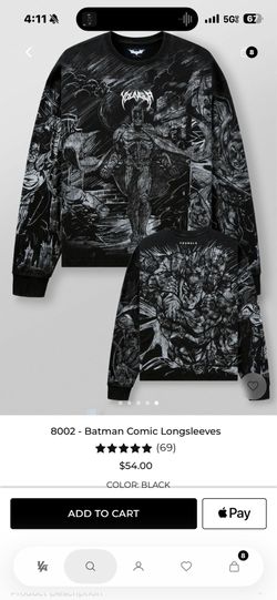 YoungLA batman longsleeve shirt