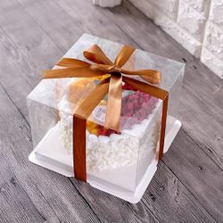 5 Clear Cake Boxes