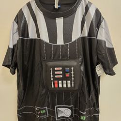 Star Wars - Darth Vader Shirt Adult L/XL Halloween Costume Dress Up