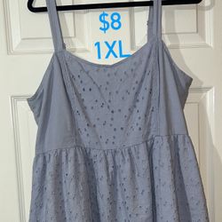 Light Baby Blue Forever 21 Plus Dress