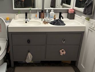 IKEA Hemnes  Double Sink Vanity 48”