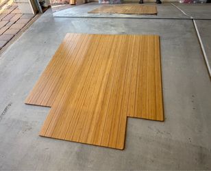 Under Desk Bamboo Chair Mats