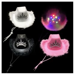 Light Up Cowgirl hats