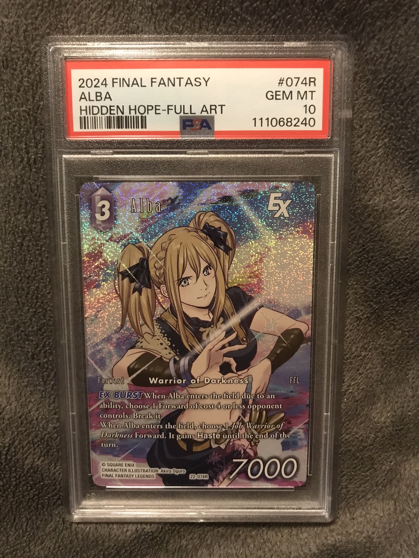 2024 Final Fantasy Alba PSA 10