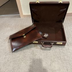 New Leather Brief Case