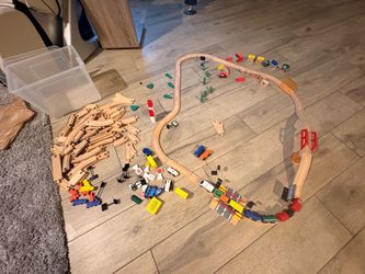 Wooden train set