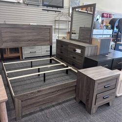 4-PIECE QUEEN Brand New Bedroom Set, Pay Down, Take now with Finance, New