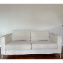 Light Beige 2-Seater Loveseat
