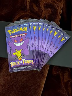 Pokemon Gengar trick or treat 👻 packs