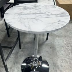 Round Pub Table Height Adjustable