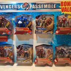 2010 Marvel UniPACK! IRON MAN & CAPTAIN AMERICA  3.75" MOC  8 -Figure BONUS VALUE Pack!