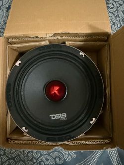 Altavoz DS18 PRO de rango medio, cúpula en compresión de aluminio roja, altavoces de puerta de audio de alta calidad para auto o camión sistema de son