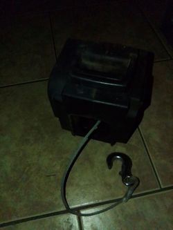 Electric Winch with Steel Cable and Hook