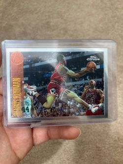 Dennis Rodman rare Topps Chrome