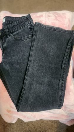Dark Wash Gray Denim Jeans