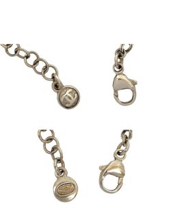 Chanel Cc Logo Bracelet Silver-Tone