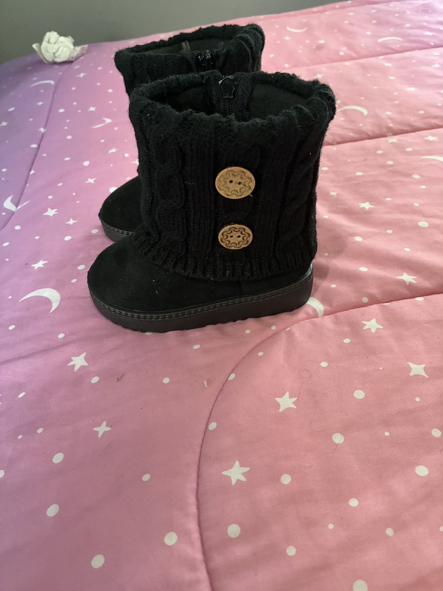 Toddler Girl Black Boots