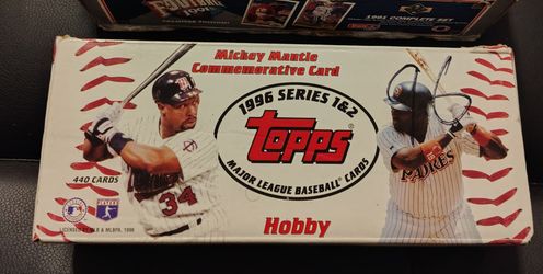 1991 Upper Deck NFL Set + 1996  Mickey Mantle commemorative cards + 96 Topps Dereck Jeter + more