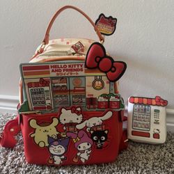 Hello Kitty Backpack Purse & Wallet