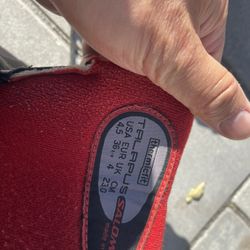 snowboarding boots.  varies sizes