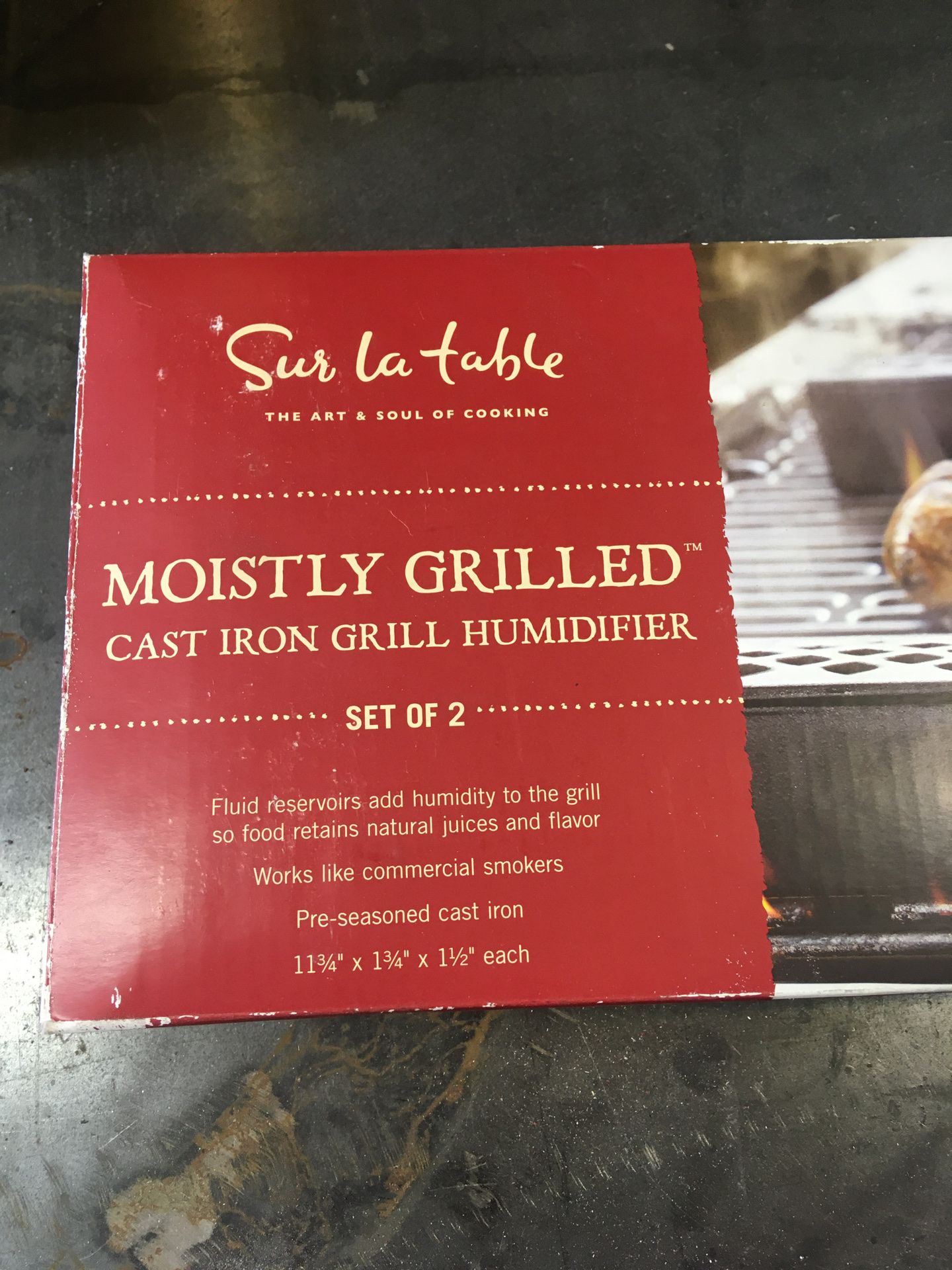 Sur La Table cast iron grill humidifier