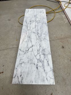 White Carrara Marble Slab with Gray Veining